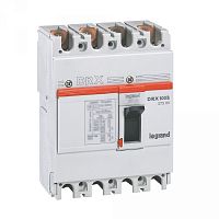 Автоматический выключатель DRX125 термомагнитный 80A 4П 36KA | код. 027260 |  Legrand 